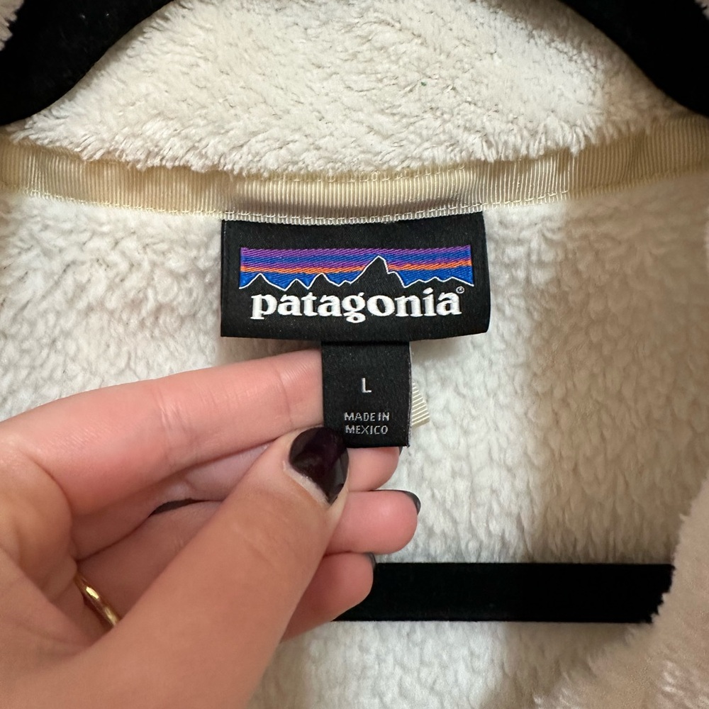 Patagonia Women's Re-Tool Snap-T® Pullover Raw Linen - White X-Dye Large - Picture 4 of 5